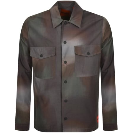 Product Image for HUGO Enalu Overshirt Jacket Green