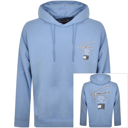 Product Image for Tommy Jeans Oversized Back Print Hoodie Blue