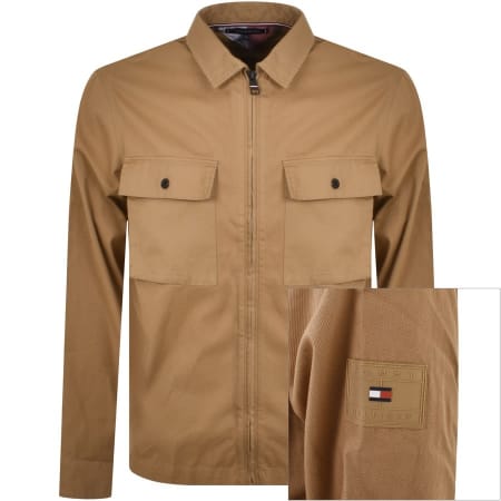 Product Image for Tommy Hilfiger Twill Shirt Jacket Khaki