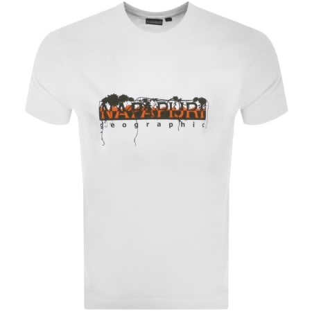 Product Image for Napapijri S Pajas Logo T Shirt White