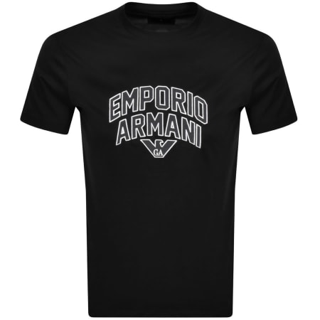 Product Image for Emporio Armani Crew Neck Logo T Shirt Black