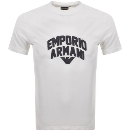Product Image for Emporio Armani Crew Neck Logo T Shirt White