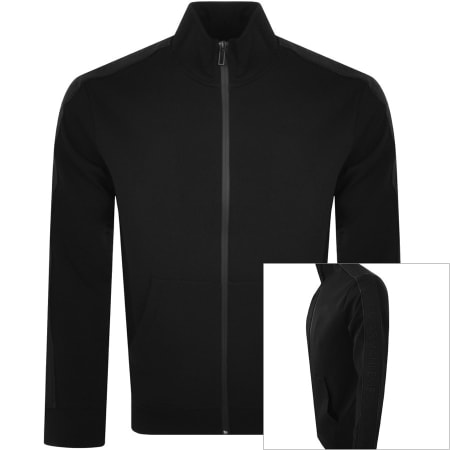 Product Image for Emporio Armani Logo Tape Full Zip Sweatshirt Black