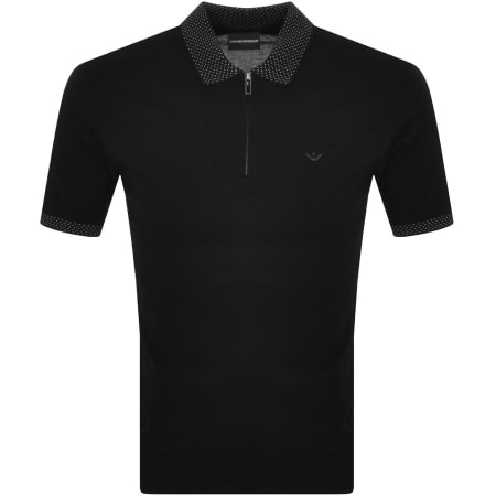 Product Image for Emporio Armani Short Sleeved Polo T Shirt Black