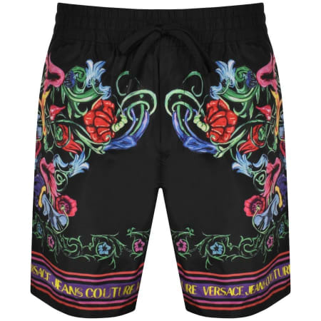 Product Image for Versace Jeans Couture Garden Print Shorts Black