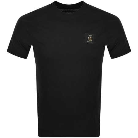 Product Image for Armani Exchange Crew Neck Logo T Shirt Black