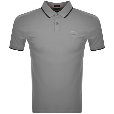 Product Image for BOSS Passertip Polo T Shirt Grey