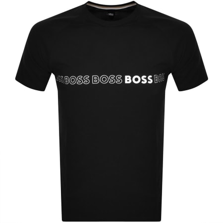 Product Image for BOSS Bodywear Logo Slim Fit T Shirt Black