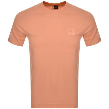 Product Image for BOSS Tales Logo T Shirt Orange