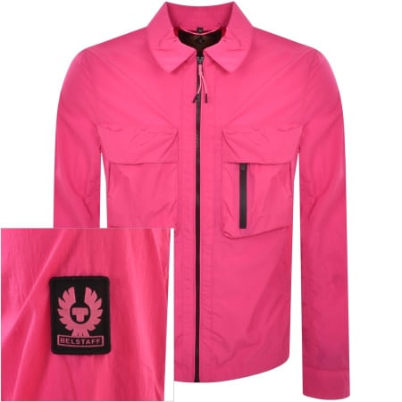 Product Image for Belstaff Rift Overshirt Jacket Pink