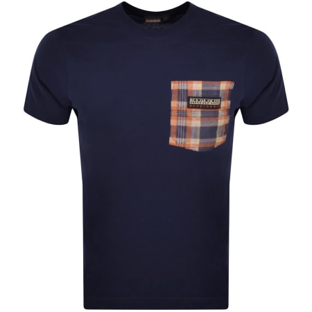 Product Image for Napapijri X Liberty S Candolle T Shirt Blue