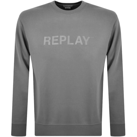 Product Image for Replay Crew Neck Sweatshirt Grey