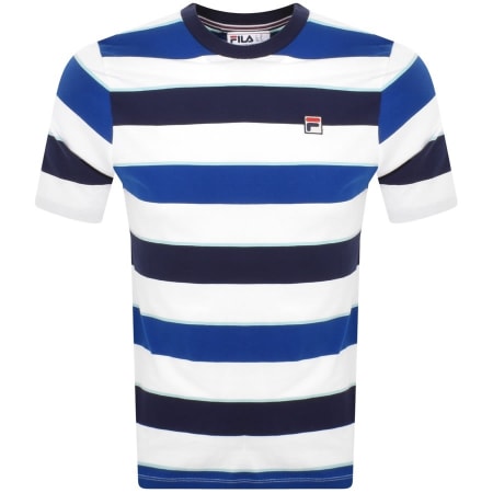 Product Image for Fila Vintage Yarn Dye Stripe T Shirt White