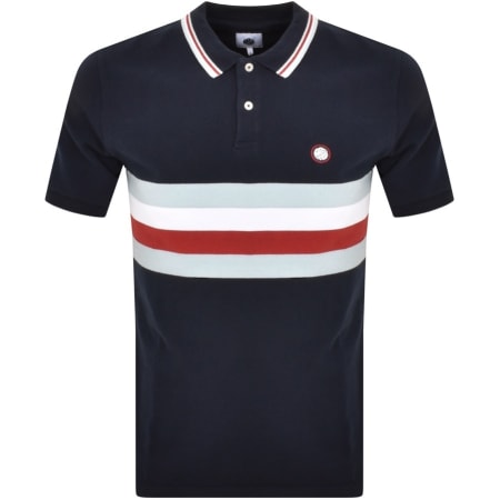 Product Image for Pretty Green Tilby Stripe Polo T Shirt Navy