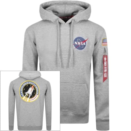 Product Image for Alpha Industries Space Shuttle Hoodie Grey