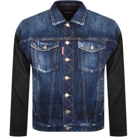 Product Image for DSQUARED2 Quilted Mix Jacket Blue