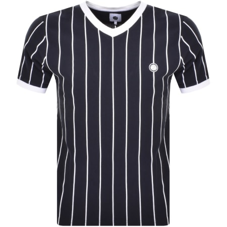 Product Image for Pretty Green Tilby V Neck T Shirt Navy