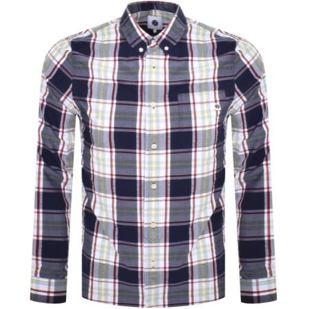 Product Image for Pretty Green Plaid Check Long Sleeve Shirt Navy