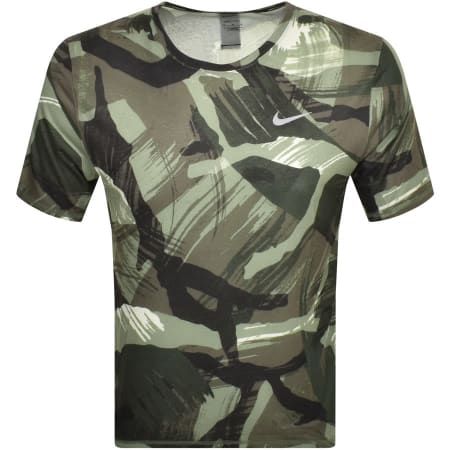 Product Image for Nike Training Dri Fit Miler T Shirt Green