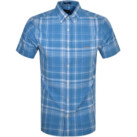 Product Image for Gant Reg UT Plaid Flannel Shirt Blue