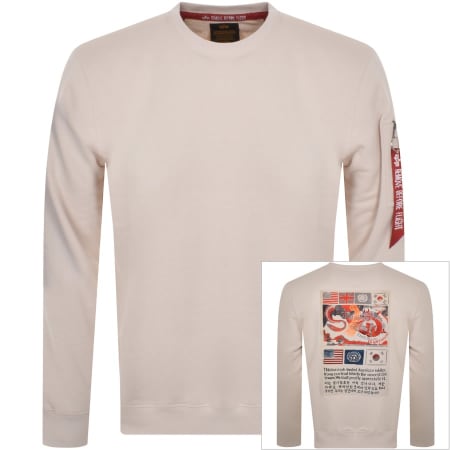 Product Image for Alpha Industries USN Blood Chit Sweatshirt Cream