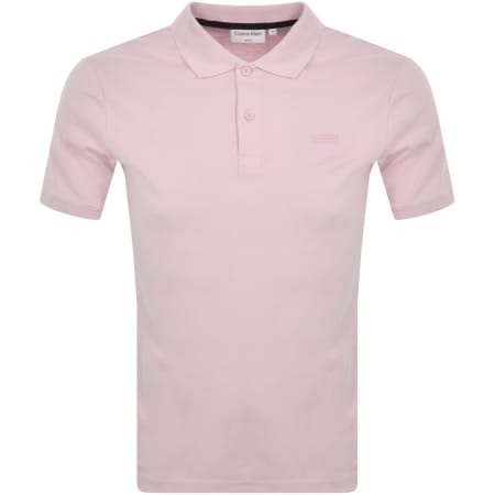 Product Image for Calvin Klein Tipped Polo T Shirt Pink