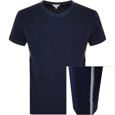 Product Image for Calvin Klein Swimwear Towelling T Shirt Navy