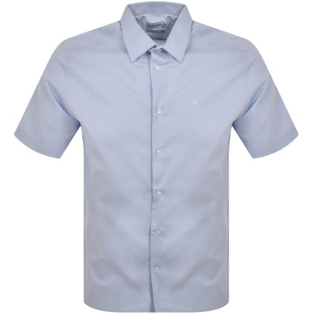 Product Image for Calvin Klein Short Sleeve Poplin Shirt Blue