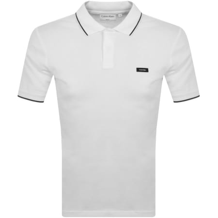 Product Image for Calvin Klein Tipped Polo T Shirt White