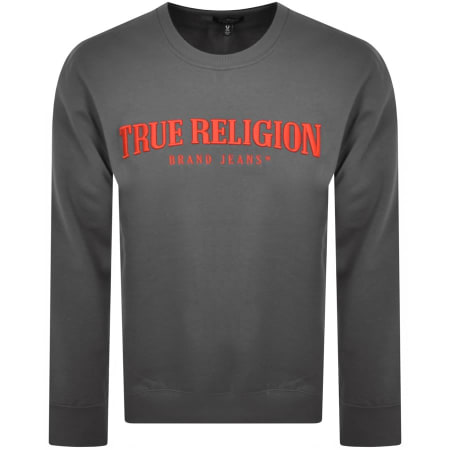 Product Image for True Religion Crew Neck Sweatshirt Grey
