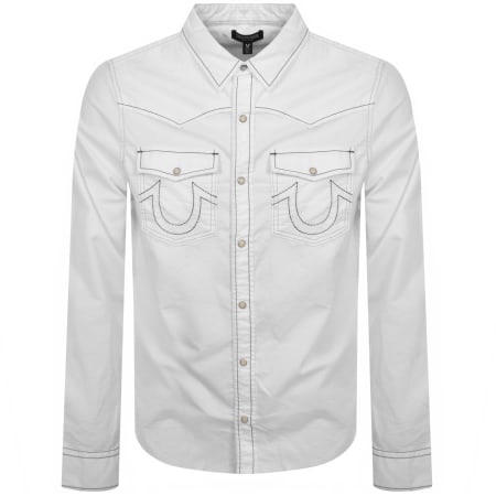 Product Image for True Religion Flatlock Western Shirt White
