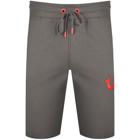 Product Image for True Religion Logo Jersey Shorts Grey