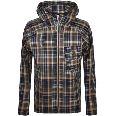 Product Image for Paul Smith Check Hooded Jacket Navy