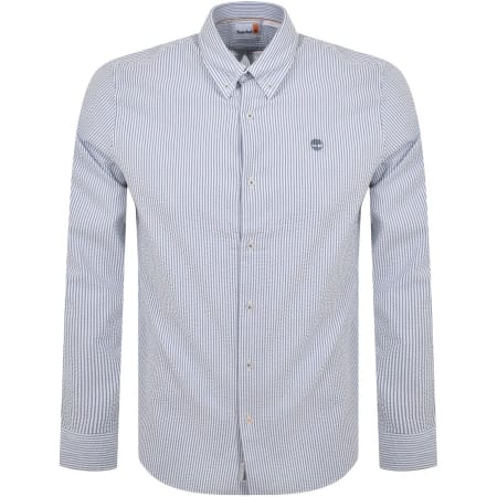 Product Image for Timberland Stripe Seersucker Shirt Blue