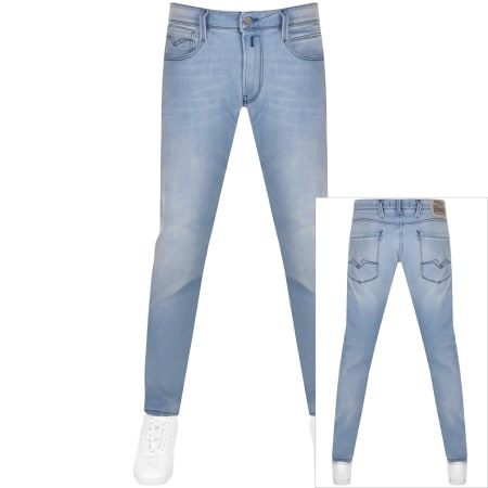 Recommended Product Image for Replay Anbass Jeans Light Wash Blue
