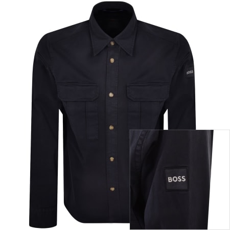 Product Image for BOSS Lisel Overshirt Navy
