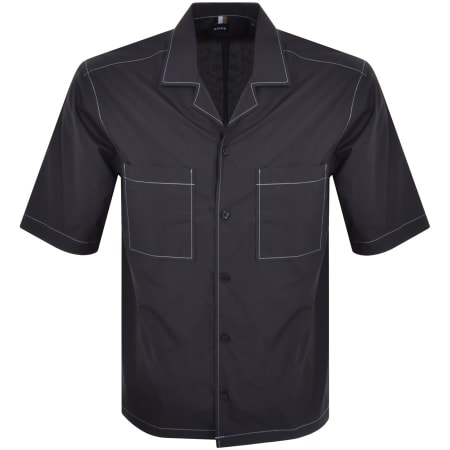 Product Image for BOSS Lars Short Sleeve Shirt Navy