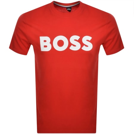 Product Image for BOSS Tiburt Logo T Shirt Red