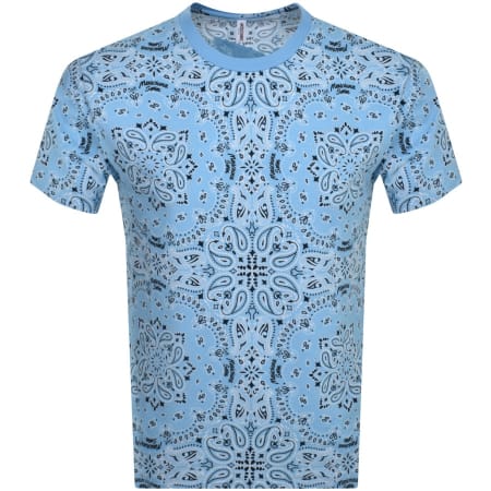 Product Image for Moschino Swim Paisley T Shirt Blue