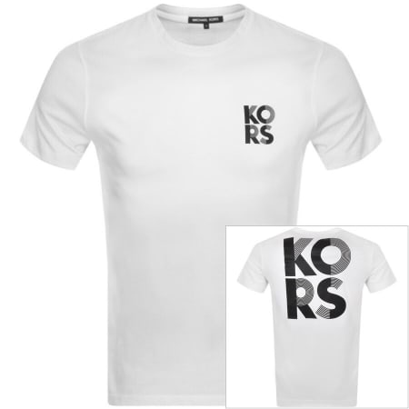 Product Image for Michael Kors Logo T Shirt White