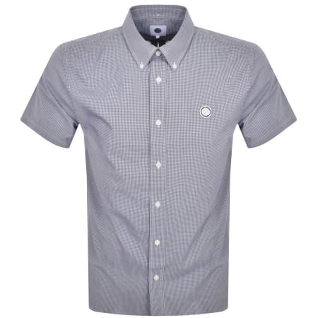 Product Image for Pretty Green Gingham Short Sleeve Shirt Navy