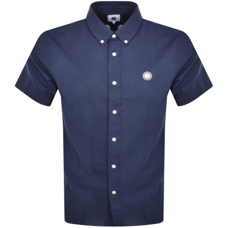 Product Image for Pretty Green Linen Short Sleeve Shirt Navy