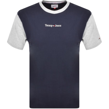 Product Image for Tommy Jeans Loungewear Contrast Logo T Shirt Navy