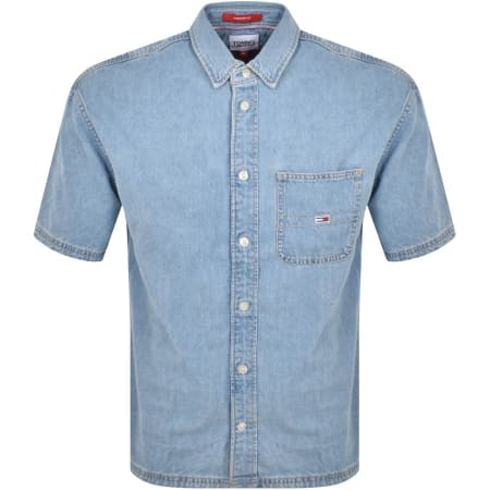 Product Image for Tommy Jeans Short Sleeved Denim Shirt Blue