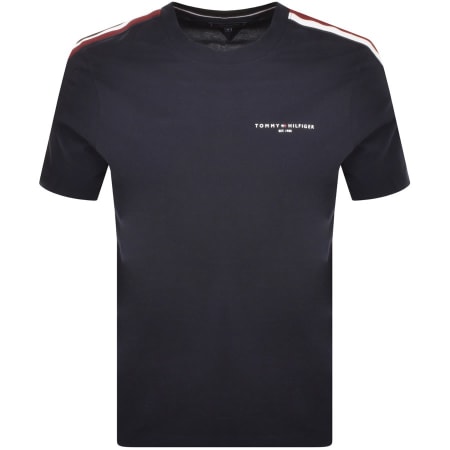 Product Image for Tommy Hilfiger Global Stripe T Shirt Navy
