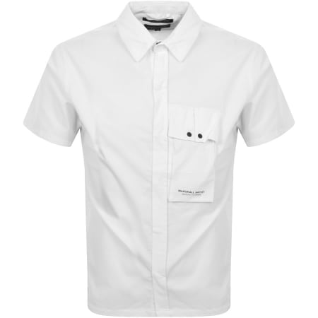 Product Image for Marshall Artist Gaberdine Short Sleeve Shirt White