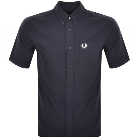 Product Image for Fred Perry Oxford Short Sleeve Shirt Navy