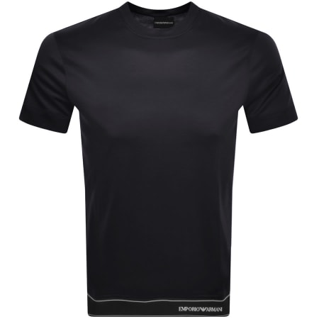 Product Image for Emporio Armani Tape Logo T Shirt Navy
