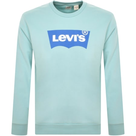 Product Image for Levis Standard Graphic Crew Neck Sweatshirt Blue