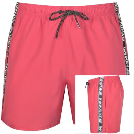 Product Image for Emporio Armani Logo Swim Shorts Pink
